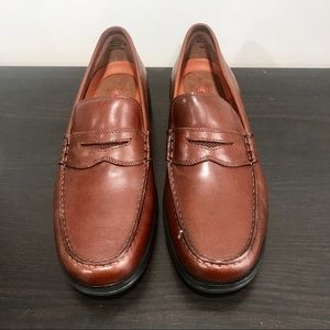 Clarks Cordovan Penny Loafers size 11